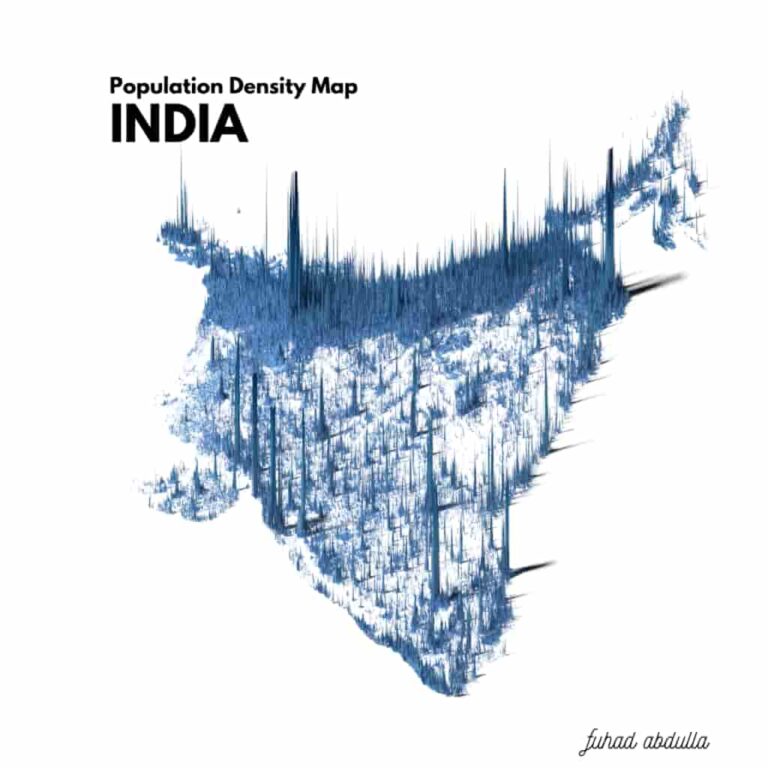 population density map of india